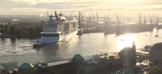 Hamburg Blick auf den Hamburger Hafen